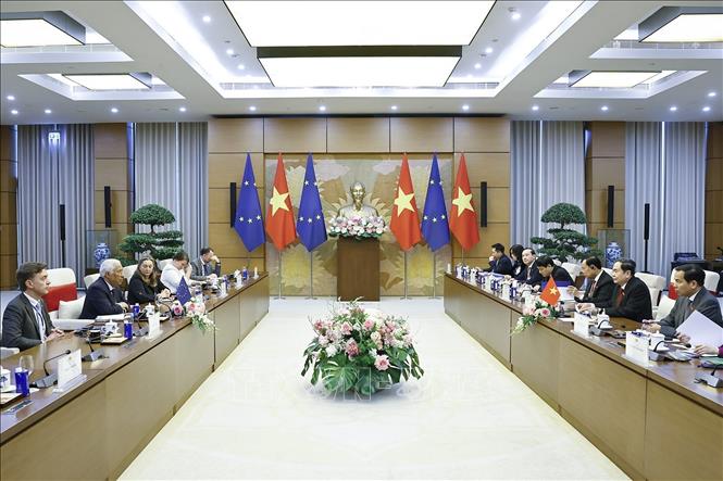 Chủ tịch Bet88app còn khuyến mãi Trần Thanh Mẫn hội kiến Chủ tịch Hội đồng châu Âu António Costa. Ảnh: Doãn Tấn - TTXVN