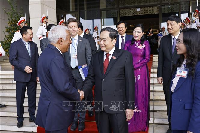 Chủ tịch Bet88app còn khuyến mãi Trần Thanh Mẫn hội kiến Chủ tịch Hội đồng châu Âu António Costa. Ảnh: Doãn Tấn - TTXVN