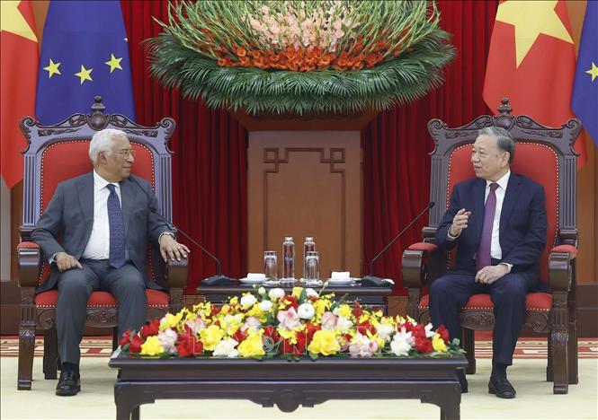 Bet8801234.com cá cược độc quyền Tô Lâm tiếp Chủ tịch Hội đồng châu Âu António Costa. Ảnh: Thống Nhất-TTXVN