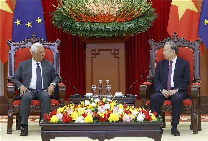 Bet8801234.com cá cược độc quyền Tô Lâm tiếp Chủ tịch Hội đồng châu Âu António Costa. Ảnh: Thống Nhất-TTXVN