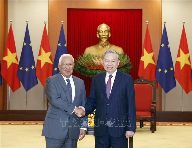 Bet8801234.com cá cược độc quyền Tô Lâm tiếp Chủ tịch Hội đồng châu Âu António Costa. Ảnh: Thống Nhất-TTXVN