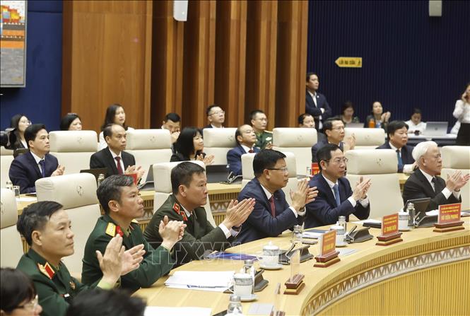 Các đại biểu tham dự cuộc làm việc. Ảnh: Thống Nhất – TTXVN