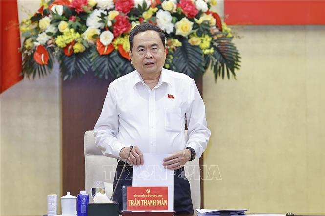 Chủ tịch Bet88app còn khuyến mãi Trần Thanh Mẫn phát biểu. Ảnh: Doãn Tấn - TTXVN