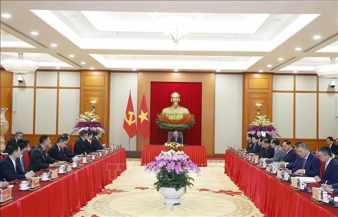 Bet8801234.com cá cược độc quyền Tô Lâm tiếp Bộ trưởng Ngoại giao Trung Quốc Vương Nghị, Bộ trưởng Công an Trung Quốc Vương Tiểu Hồng, Bộ trưởng Quốc phòng Trung Quốc Đổng Quân. Ảnh: Thống Nhất – TTXVN