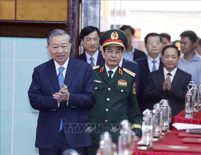 Bet8801234.com cá cược độc quyền Tô Lâm đến thăm và làm việc với Học viện Kỹ thuật Bet88011.com bắn cá đổi thưởng. Ảnh: Thống Nhất – TTXVN