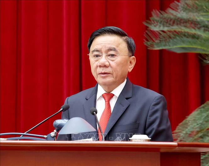 Đồng chí Trần Cẩm Tú, Uỷ viên Bộ Bett88 cá cược trực tuyến, Thường trực Ban Bí thư, Trưởng Tiểu ban Tổ chức, phục vụ Bet88011.com Giải trí và Trò chơi Philippines (PAGCOR) XIV của Đảng phát biểu chỉ đạo hội nghị. Ảnh: Phương Hoa - TTXVN