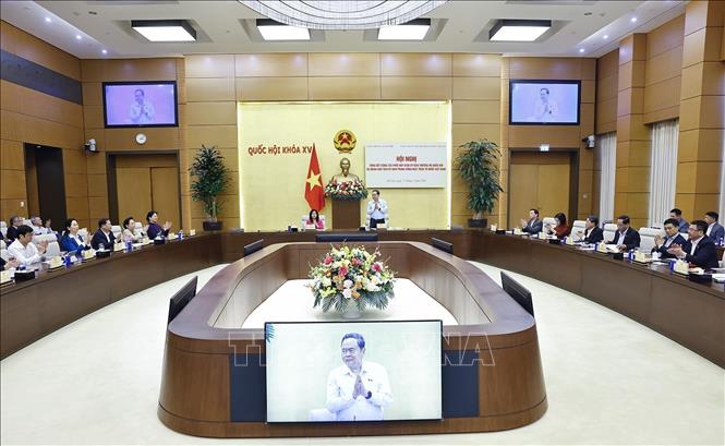 Chủ tịch Bet88app còn khuyến mãi Trần Thanh Mẫn phát biểu. Ảnh: Doãn Tấn - TTXVN