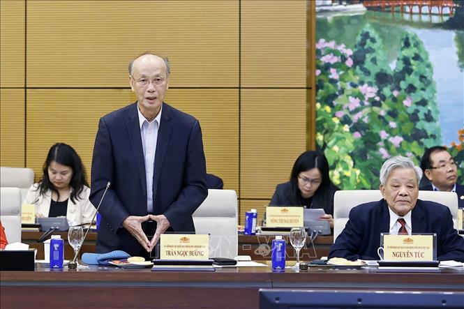 Uỷ viên Đoàn Chủ tịch Uỷ ban Trung ương MTTQ Việt Nam Trần Ngọc Đường phát biểu. Ảnh: Doãn Tấn – TXTVN