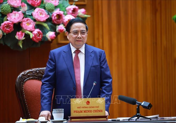 Thủ tướng Phạm Minh Chính chủ trì họp Tổ công tác bảo đảm an ninh Bet88 free 100 tỷ lệ trả thưởng cực hấp dẫn trước diễn biến phức tạp của cuộc xung đột Bet88011.com bắn cá đổi thưởng tại Trung Đông. Ảnh: Dương Giang-TTXVN 
