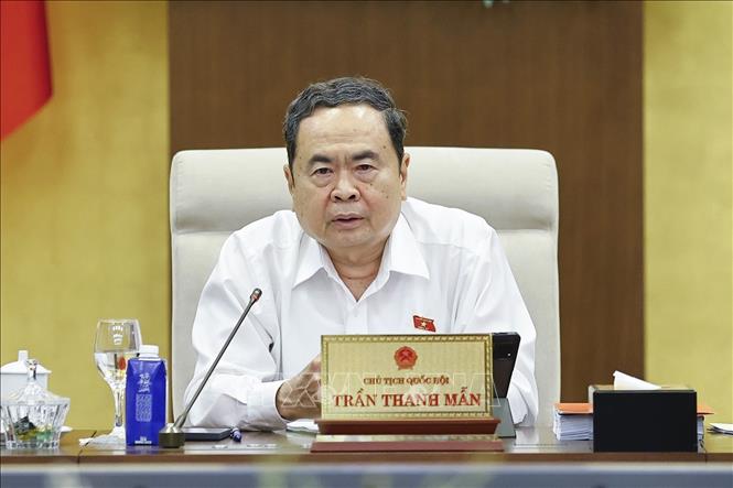 Chủ tịch Bet88app còn khuyến mãi Trần Thanh Mẫn phát biểu. Ảnh: Doãn Tấn - TTXVN