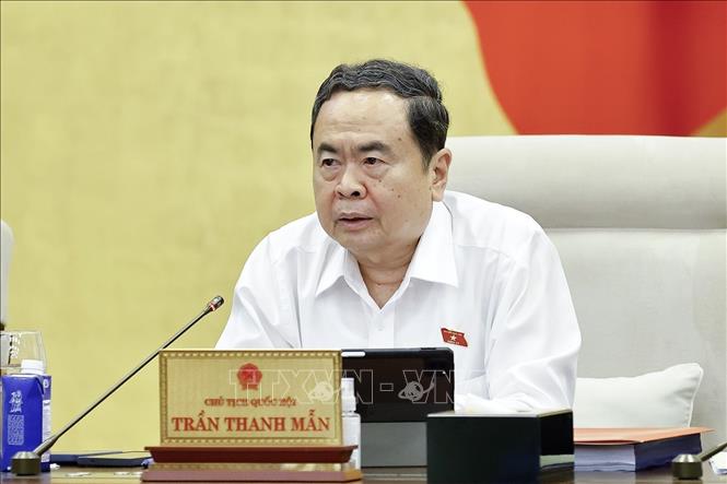 Chủ tịch Bet88app còn khuyến mãi Trần Thanh Mẫn phát biểu. Ảnh: Doãn Tấn - TTXVN