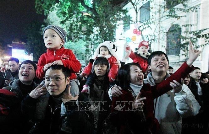 Các Bet88.Com Link Nhà Cái Bet88 BMXCT Uy Tín trẻ hân hoan đón chào Năm mới. Ảnh: Quốc Khánh - TTXVN