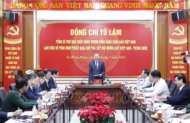 Bet8801234.com cá cược độc quyền Tô Lâm phát biểu tại buổi làm việc. Ảnh: Thống Nhất – TTXVN