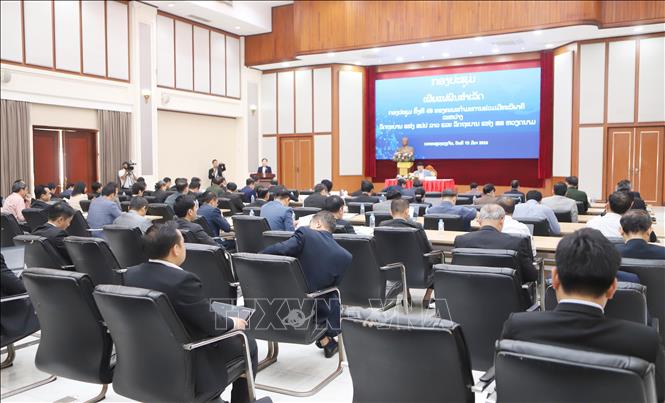 Quang cảnh Hội nghị. Ảnh: Xuân Tú - PV TTXVN tại Lào