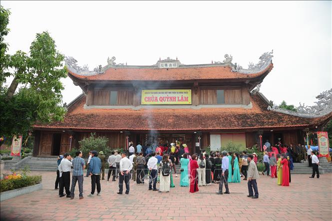 Chùa Quỳnh Lâm (xã Bình Khê, tỉnh Quảng Ninh) từ lâu đã trở thành biểu tượng của sự tĩnh lặng và trí tuệ trong tâm thức người Việt. Ảnh: Thanh Vân- TTXVN