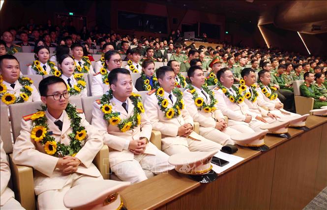 Đoàn viên, thanh niên Công an 2026 Bet88.com link không chặn tiêu biểu dự chương trình. Ảnh: Phạm Kiên - TTXVN