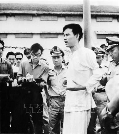 Anh hùng, Liệt sỹ Nguyễn Văn Trỗi đã anh dũng đấu tranh chống đế quốc Mỹ đến hơi thở cuối cùng. Ảnh: TTXVN