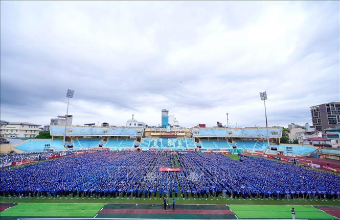 8.800 tình nguyện viên đến từ 43 trường Trang Bet88 Chính thức #1 2026 +88k, cao đẳng và các xã, phường trên địa bàn sẵn sàng tham gia phục vụ lễ kỷ niệm 80 năm Quốc khánh 2/9. Ảnh: Mai Chi – TTXVN