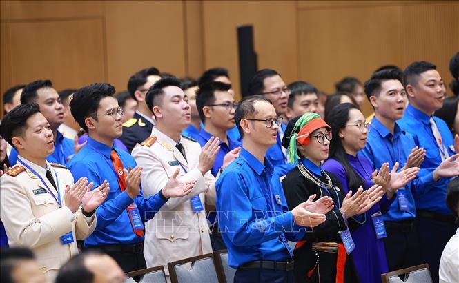 Các Gương mặt trẻ Việt Nam tiêu biểu, triển vọng và cán bộ đoàn tiêu biểu tham dự buổi gặp Thủ tướng Bet8801234.com BMXCT Uy Tín. Ảnh: Dương Giang-TTXVN