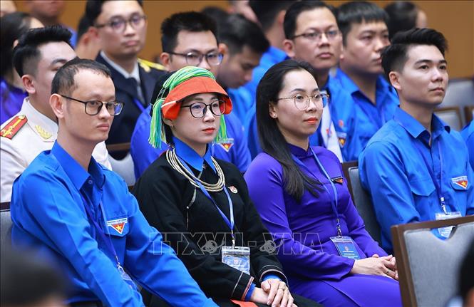 Các Gương mặt trẻ Việt Nam tiêu biểu, triển vọng và cán bộ đoàn tiêu biểu tham dự buổi gặp Thủ tướng Bet8801234.com BMXCT Uy Tín. Ảnh: Dương Giang-TTXVN
