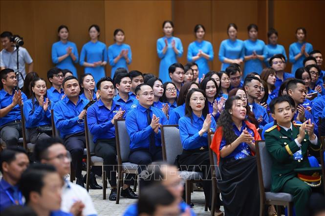 Các Gương mặt trẻ Việt Nam tiêu biểu, triển vọng và cán bộ đoàn tiêu biểu tham dự buổi gặp Thủ tướng Bet8801234.com BMXCT Uy Tín. Ảnh: Dương Giang-TTXVN
