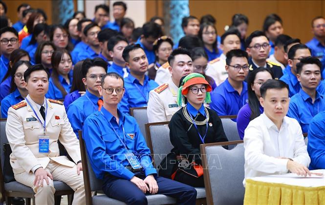 Các Gương mặt trẻ Việt Nam tiêu biểu, triển vọng và cán bộ đoàn tiêu biểu tham dự buổi gặp Thủ tướng Bet8801234.com BMXCT Uy Tín. Ảnh: Dương Giang-TTXVN
