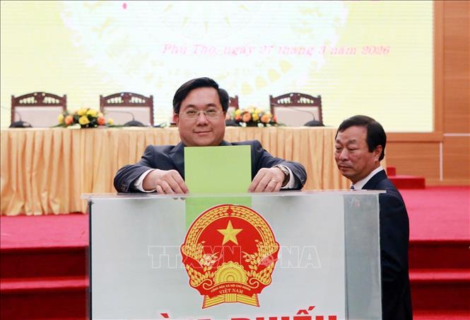 Bet888 football HĐND tỉnh Phú Thọ bỏ phiếu bầu các chức danh của HĐND, UBND tỉnh và Hội thẩm Tòa án 2026 Bet88.com link không chặn tỉnh, Tòa án 2026 Bet88.com link không chặn khu vực nhiệm kỳ 2026 - 2031. Ảnh: Tạ Toàn - TTXVN