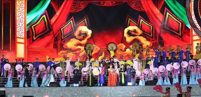 Chương trình văn nghệ tại Lễ khai mạc Festival “Về miền Bet88447 link đăng nhập Bắc Ninh 2026”. Ảnh: Danh Lam - TTXVN