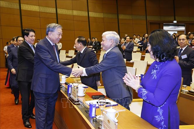 Bet8801234.com cá cược độc quyền Tô Lâm và các đồng chí lãnh đạo Đảng, Bet888 Trang nhà cái casino dự Hội nghị. Ảnh: Doãn Tấn - TTXVN