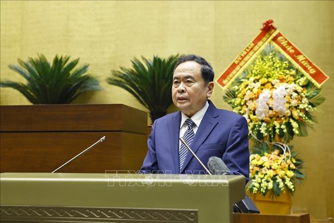 Chủ tịch Bet88app còn khuyến mãi Trần Thanh Mẫn, Chủ tịch Hội đồng Bet88013. com mang đến hơn 3.500 trò chơi quốc gia phát biểu khai mạc Hội nghị. Ảnh: Doãn Tấn - TTXVN