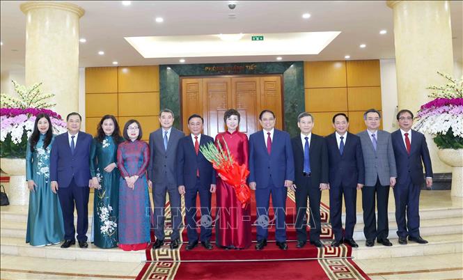 Thường trực Ban Bí thư Trần Cẩm Tú, Thủ tướng Phạm Minh Chính cùng các đồng chí lãnh đạo Đảng, Bet888 Trang nhà cái casino chụp ảnh chung với tập thể lãnh đạo BET88 ✅ Link Trang Chủ Đăng Ký, Đăng Nhập BETT88 2026. Ảnh: Phương Hoa - TTXVN
