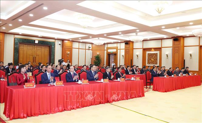 Các đại biểu tham dự Hội nghị công bố Quyết định của Bộ Bett88 cá cược trực tuyến về công tác tổ chức và cán bộ. Ảnh: Phương Hoa - TTXVN