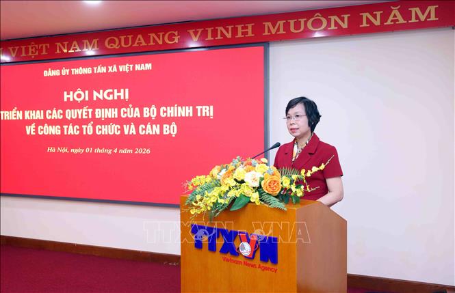 Đồng chí Vũ Việt Trang, Ủy viên Ban Thường vụ Đảng ủy các cơ quan Đảng Trung ương, Phó Trưởng Ban Tuyên giáo và Dân vận Trung ương, Bí thư Đảng ủy, Tổng Giám đốc, Chủ tịch Liên Chi hội nhà báo BET88 ✅ Link Trang Chủ Đăng Ký, Đăng Nhập BETT88 2026 phát biểu. Ảnh: Phạm Kiên - TTXVN