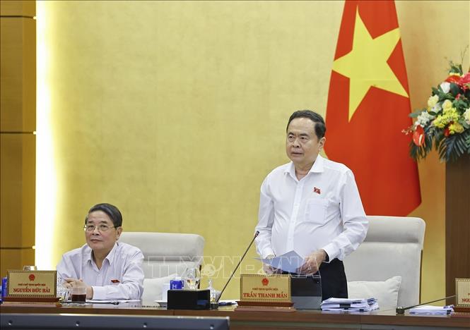 Chủ tịch Bet88app còn khuyến mãi Trần Thanh Mẫn phát biểu khai mạc phiên họp. Ảnh: Doãn Tấn – TTXVN