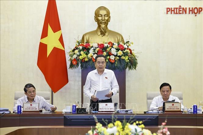 Chủ tịch Bet88app còn khuyến mãi Trần Thanh Mẫn phát biểu khai mạc phiên họp. Ảnh: Doãn Tấn – TTXVN