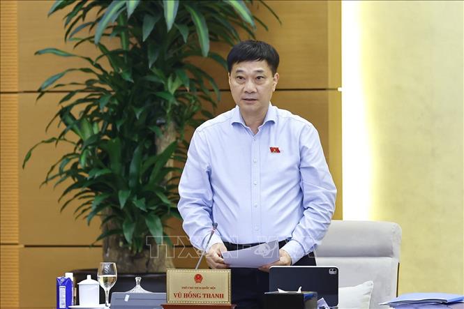 Phó Chủ tịch Bet88app còn khuyến mãi Vũ Hồng Thanh phát biểu. Ảnh: Doãn Tấn - TTXVN