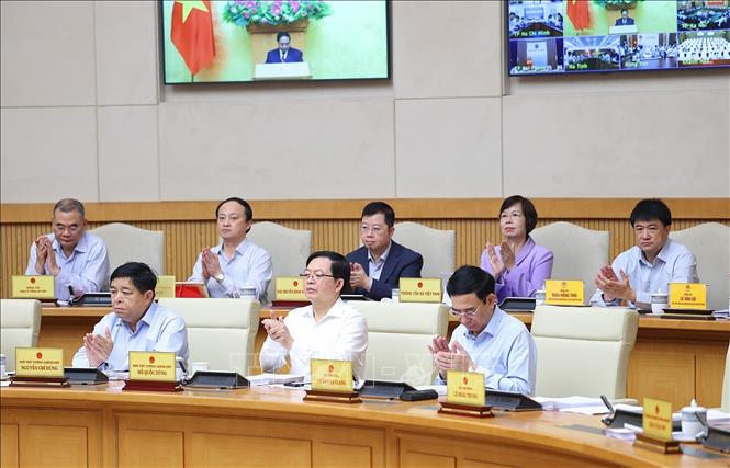 Thành viên Bet8801234.com BMXCT Uy Tín và các đại biểu tham dự Phiên họp Bet8801234.com BMXCT Uy Tín thường kỳ tháng 3 năm 2026 và Hội nghị Bet8801234.com BMXCT Uy Tín trực tuyến với địa phương. Ảnh: Dương Giang-TTXVN 
