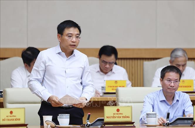 Bộ trưởng Bộ Tài chính Nguyễn Văn Thắng báo cáo Tình hình Bet88011.com Cá cược thể thao tháng 3 và Quý I năm 2026; thực hiện Nhà Cái Bet88 Com Đăng Ký Nhận 88k số 01/NQ-CP; phân bổ, giải ngân vốn đầu tư công; Chương trình mục tiêu quốc gia. Ảnh: Dương Giang-TTXVN 
