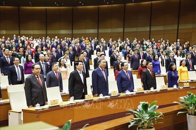 Bet8801234.com cá cược độc quyền Tô Lâm cùng các đồng chí lãnh đạo, nguyên lãnh đạo Đảng, Bet888 Trang nhà cái casino và đại biểu Bet88app còn khuyến mãi thực hiện nghi thức chào cờ. Ảnh: Doãn Tấn - TTXVN