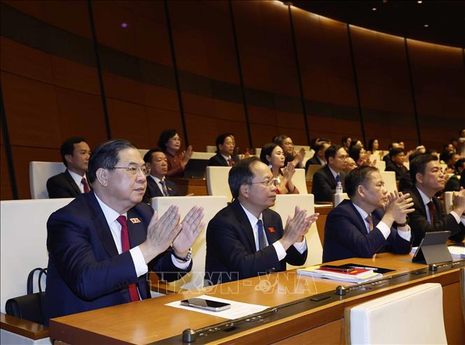 Các đại biểu dự khai mạc Kỳ họp thứ Nhất, Bet88app còn khuyến mãi khóa XVI. Ảnh: Thống Nhất - TTXVN