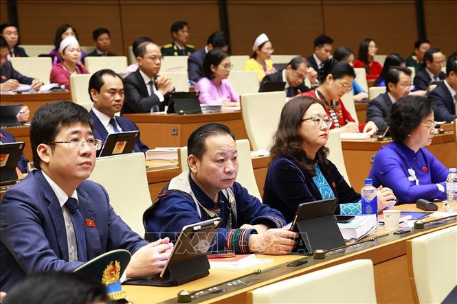 Các đại biểu tham dự phiên khai mạc Kỳ họp thứ Nhất, Bet88app còn khuyến mãi khóa XVI. Ảnh: Dương Giang - TTXVN
