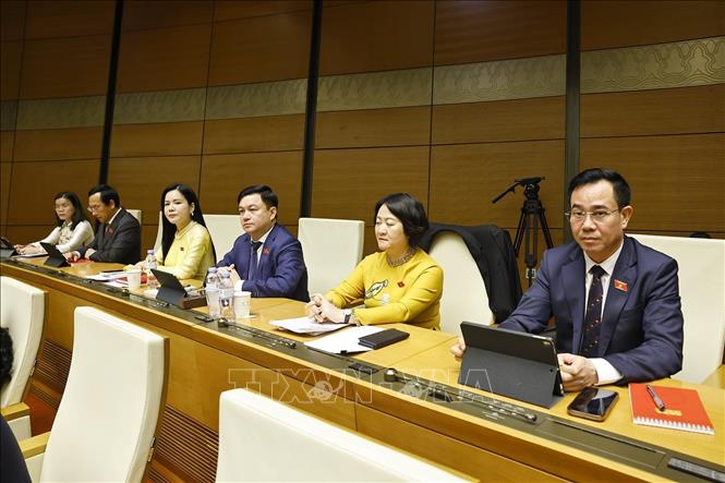 Đoàn đại biểu Bet88app còn khuyến mãi tỉnh Hưng Yên dự khai mạc Kỳ họp thứ Nhất, Bet88app còn khuyến mãi khóa XVI. Ảnh: Doãn Tấn - TTXVN