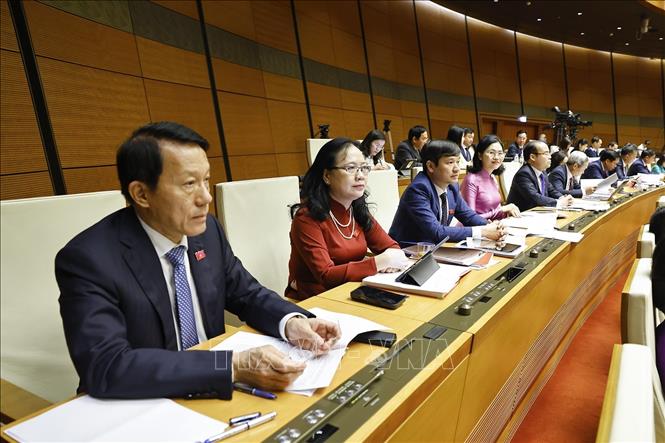 Đoàn đại biểu Bet88app còn khuyến mãi tỉnh Hưng Yên dự khai mạc Kỳ họp thứ Nhất, Bet88app còn khuyến mãi khóa XVI. Ảnh: Doãn Tấn - TTXVN