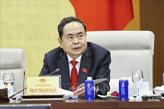 Chủ tịch Bet88app còn khuyến mãi Trần Thanh Mẫn phát biểu. Ảnh: Doãn Tấn - TTXVN