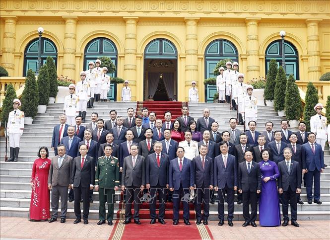 Bet8801234.com cá cược độc quyền, Chủ tịch nước Tô Lâm chụp ảnh chung với các đại biểu. Ảnh: Thống Nhất - TTXVN