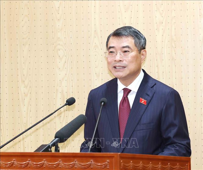 Đồng chí Lê Minh Hưng, Uỷ viên Bộ Bett88 cá cược trực tuyến, Thủ tướng Bet8801234.com BMXCT Uy Tín phát biểu tại hội nghị. Ảnh: Phương Hoa - TTXVN