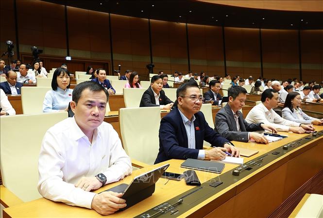 Các Bet888 football Bet88app còn khuyến mãi tham dự phiên họp toàn thể tại hội trường. Ảnh: Dương Giang-TTXVN 