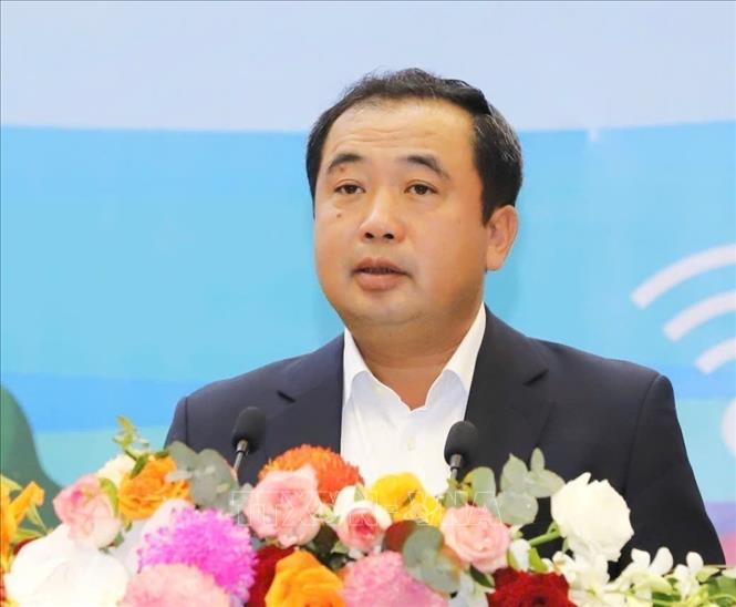 Đồng chí Trần Đức Thắng, Ủy viên Bộ Bett88 cá cược trực tuyến, Bí thư Thành ủy Hà Nội nhiệm kỳ 2025 - 2030. Ảnh: TTXVN