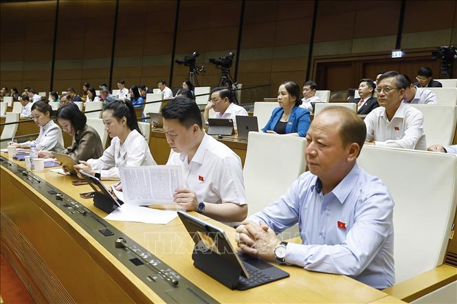 Đoàn đại biểu Bet88app còn khuyến mãi tỉnh Lào Cai dự phiên họp. Ảnh: Doãn Tấn - TTXVN