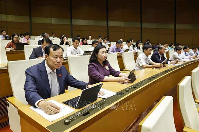 Đoàn đại biểu Bet88app còn khuyến mãi tỉnh Tây Ninh dự phiên họp. Ảnh: Doãn Tấn - TTXVN